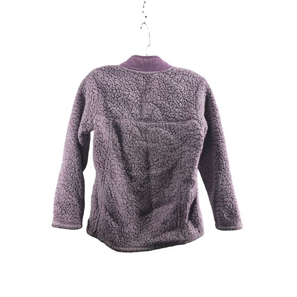 Wonder Nation Girls' Purple Plush Sherpa Fleece Jacket Youth Size Large 10-12 - Picture 6 of 6